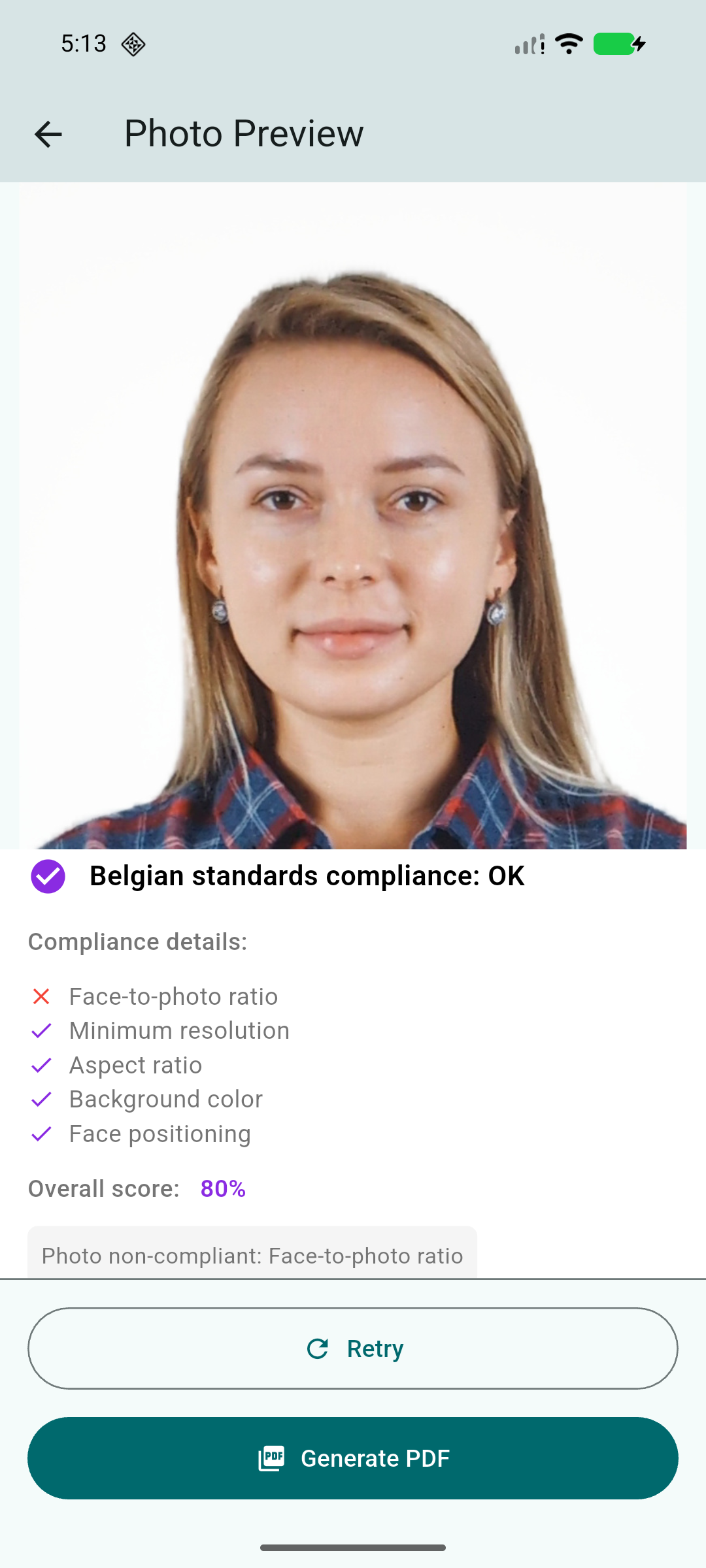 Step 3: Compliance results